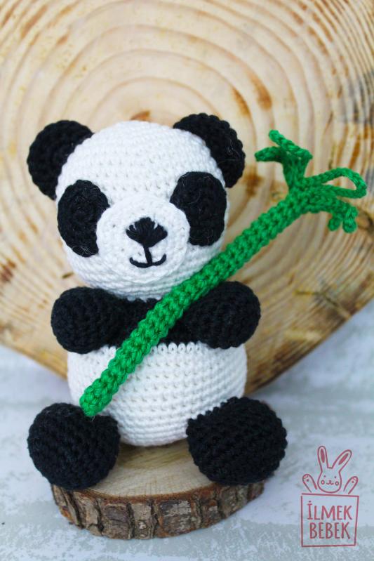 İlmek Bebek Amigurumi El Örgüsü Oyuncak Orman Hayvanları Panda