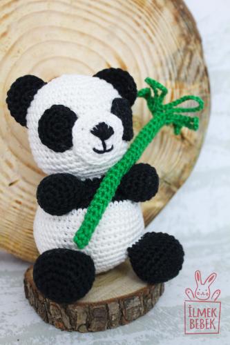 İlmek Bebek Amigurumi El Örgüsü Oyuncak Orman Hayvanları Panda
